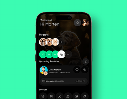 Project thumbnail - Petu | pet care - Mobile app - UI UX Design