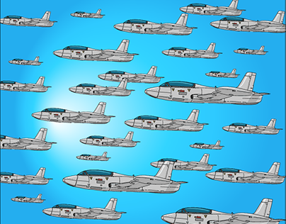 Military Fighter Jet Illustration