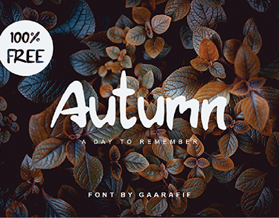 Autumn Typeface 100% FREE for Commercial Use