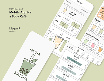 Micha Matcha Boba App UX Case Study