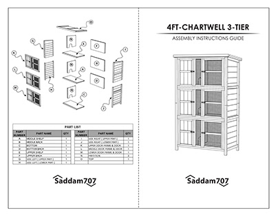 ASSEMBLY INSTRUCTIONS OR PRODUCTION MANUAL OF FURNITURE