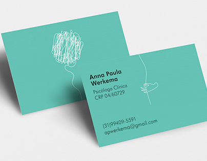 Cartão de visitas Psicologia - Psychology Business Card