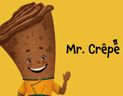 Mr. Crêpe. Character design concept. Illustration