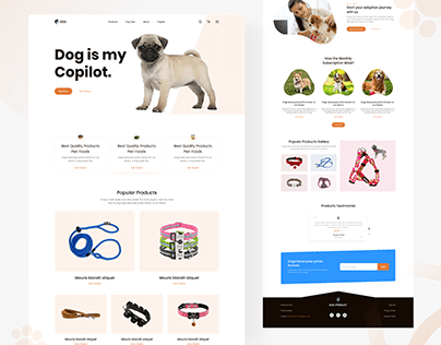 Dog Product Landing page