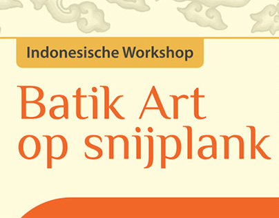 Batik Art op Snijplank - Poster