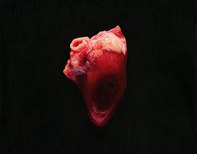 Heart, 2019, 40 × 40 cm, oil on wood