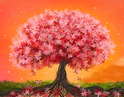 Tree, Japanese, cherry blossom
