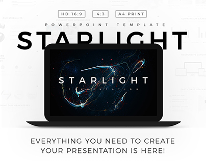 Starlight Minimal PowerPoint Template Pitch Deck