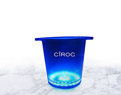 Cîroc Vodka lighted ice bucket