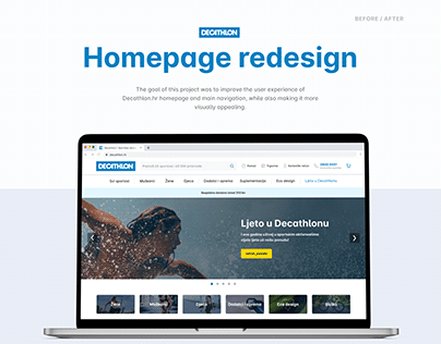 Homepage redesign