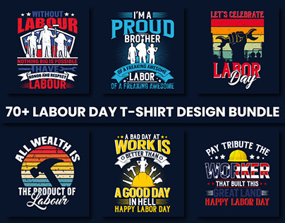 Best Selling Labour Day T-shirt design bundle
