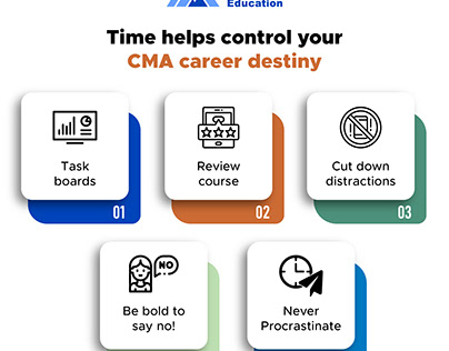 Time helps control your CMA Career Destiny