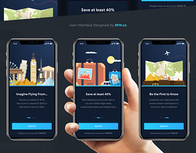 Project thumbnail - Travel Apps Onboarding Concept