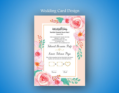 Project thumbnail - Wedding card design