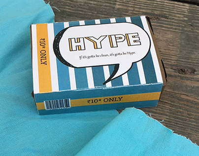 Hype Detergent bar//Packaging Design