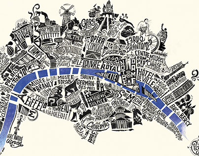 Typographic Map of Paris