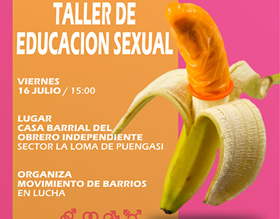 AFICHE PARA TALLER DE EDUCACION SEXUAL