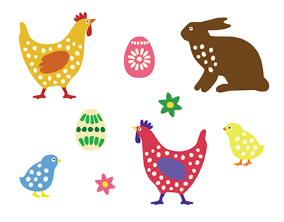 Easter stickers 3