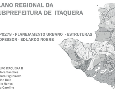 Plano Regional da Subprefeitura de Itaquera