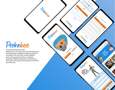 UI/UX Project Peekaboo Day care Finder app