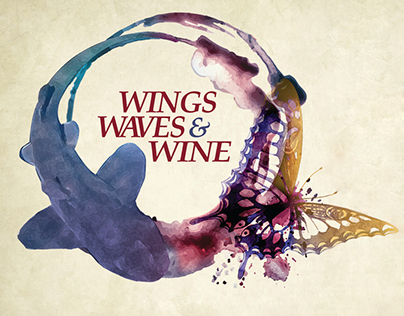 Wings Waves & Wine Event Branding