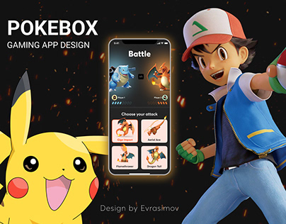 Gaming App design Pokemons