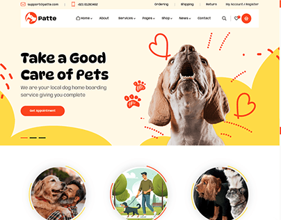 Dog Website Made by WordPress