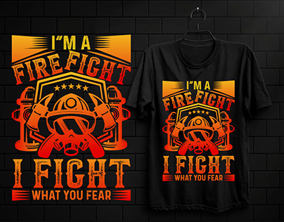 Fire Fighter T Shirt design