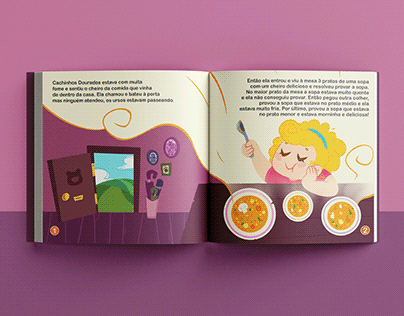 Ilustração para Livro Infantil - Cachinhos Dourados