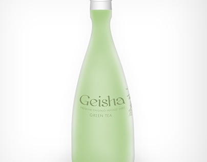 Bottle and Label Design (Geisha Sake)