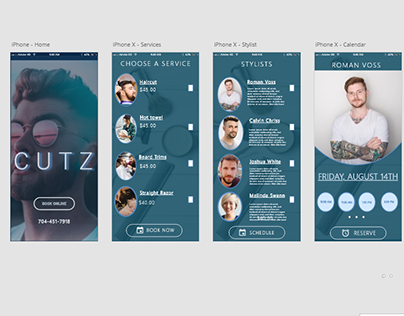 Cutz Mens Grooming Mobile App