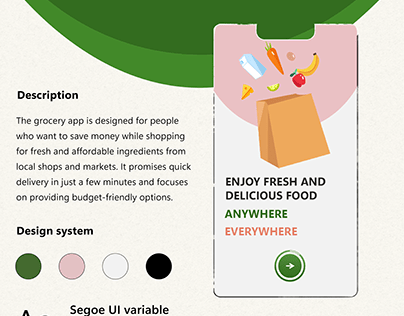 Grocery app UX design