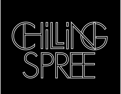 Chilling Spree Typographic Logo
