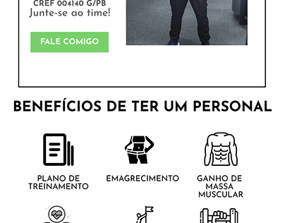 Landing Page para personal trainer