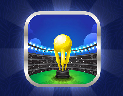 Project thumbnail - Cricket App icon design