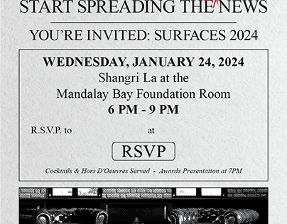 Surfaces 2024 Metroflor Party Invitation