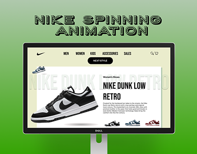Nike Spinning Animation in Figma