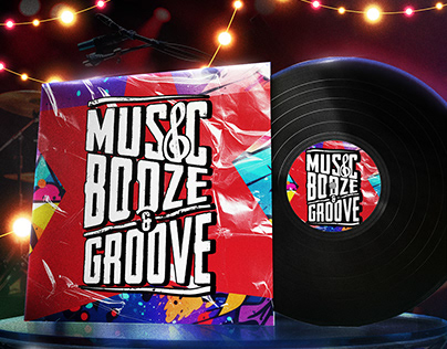 Music Booze & Groove Brand Design