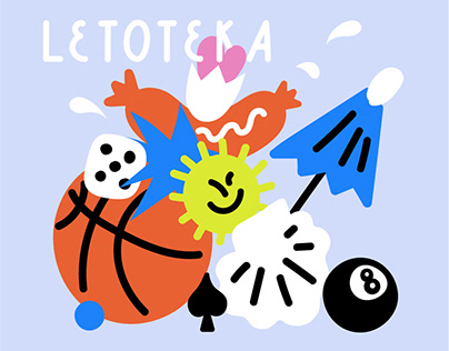 Illustration for Yandex card game "Letoteka"