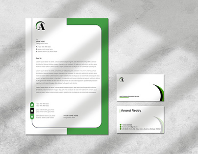 Business Card, Letter Card and Pamphlet Design