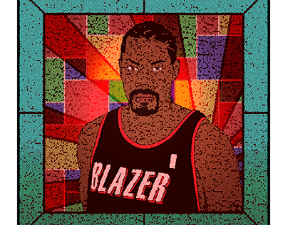 Rasheed Wallace Stained Glass