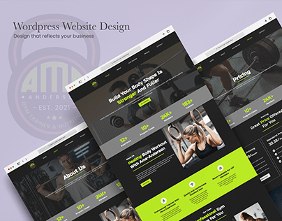 Gymnasium website design with Wordpress and Elementor