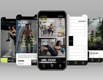 Workout app design