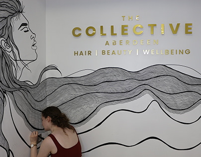 Mural design - The Collective hairdressers