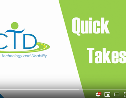 Motion Graphic Video - "CTD Quick Takes"