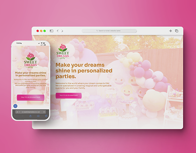 Landing Page - Website - Party Decoration
