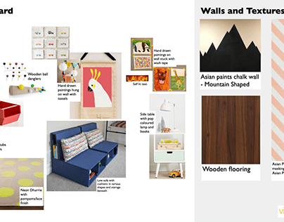 Roomset moodboard and styling