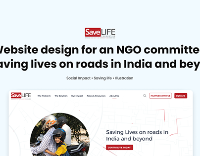 Website redesign - SaveLIFE Foundation