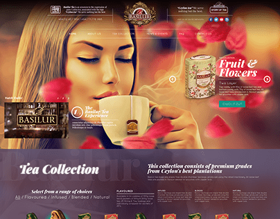 Project thumbnail - Basilur Tea Website Design