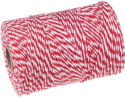 CCINEE 656 FT Red and White Bakers Twine (B07S5L61XT)